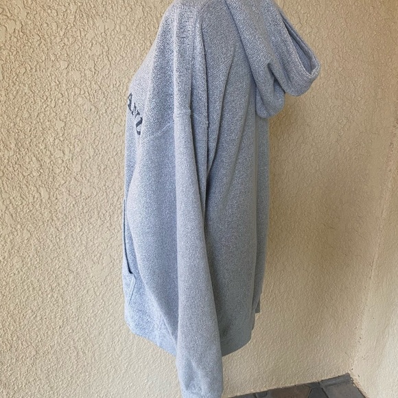 Sunsations Fenwick Island Delaware Distressed Oversized Hoodie Gray Unisex Sz. L - Picture 7 of 10